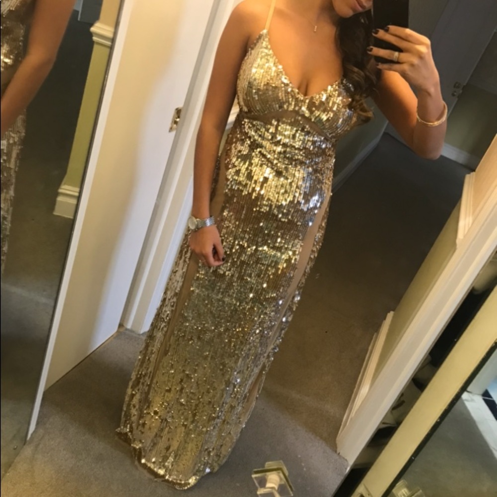 Gold sequin dress - worn once in perfect condition